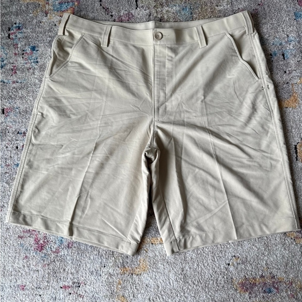 Under Armour Tan Flat Front Shorts